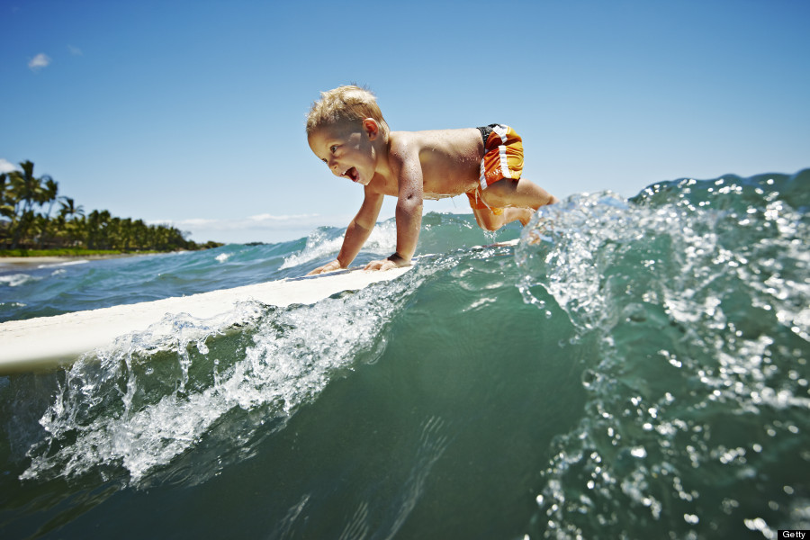 Child Surfing