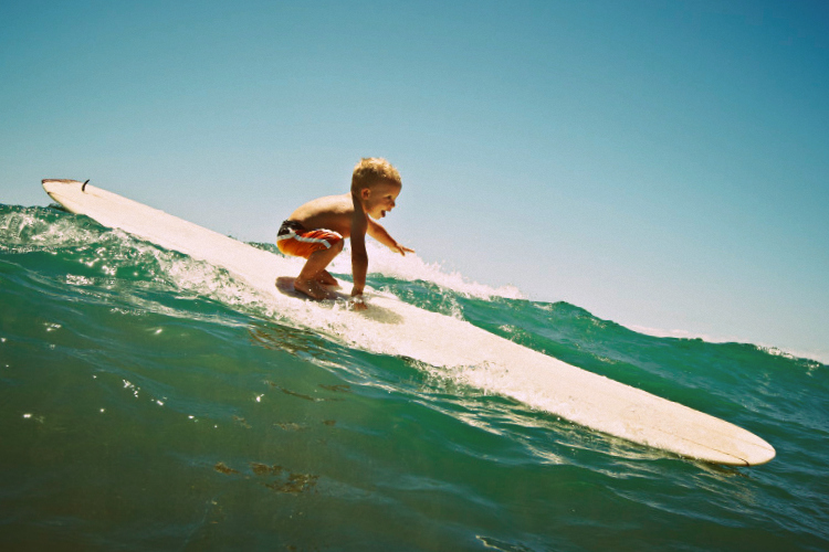 Baby Surfing